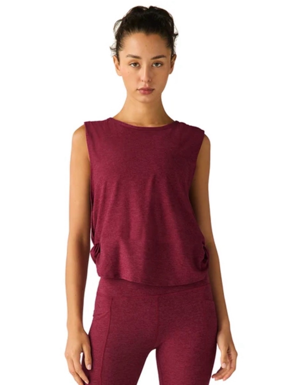 Beyond Yoga Sleeveless Featherweight Side Note Twist Tank Size Medium